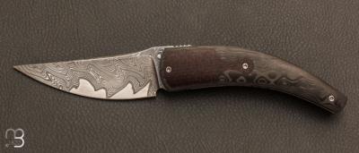 Couteau " Viking " San-Ma et fibre de carbone par Stphane Espi