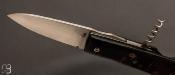 Couteau de poche Piémontais en Buffle avec tire-bouchon de Richard Ciachera