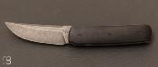Couteau " Sanjo " custom fibre de carbone et Elmax par Guy Poggetti