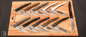 Collection complte 11 couteaux pliants pimontais par Charles Canon