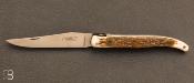 Couteau de collection Laguiole "Montre" Damas et Mammouth par Virgilio Munoz
