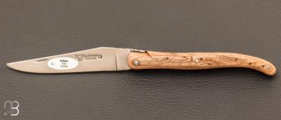 Couteau Laguiole en Aubrac 12 cm manche Frne vieilli