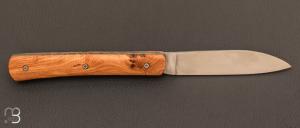 Couteau de poche modèle "Zen" par Berthier - Genévrier et lame inoxydable