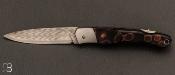 Couteau 1820 Berthier par Charles Bennica - Damas et "Gupes bronze"