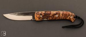  Couteau de poche " Danang " manche en htre debout par Citadel Dep Dep