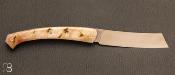Couteau de poche cran forcé le Fuji par la Coutellerie Teymen - Corne de Bélier