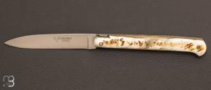 Couteau Laguiole droit 13 cm par Laguiole en Aubrac - Corne cache