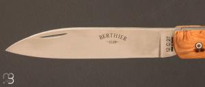 Couteau de poche modèle "Zen" par Berthier - Genévrier et lame inoxydable