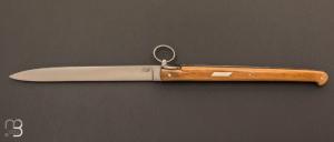  Couteau  "  Laguiole droit 17 cm avec anneau " fait main par Jrme Latreille