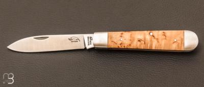 Couteau pliant " LEVIN L" bouleau Inox par OTTER - Rf : 261 R MB