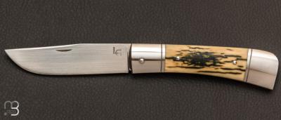 Couteau pliant de poche Pilgrim Croûte Mammouth par Laurent Gaillard