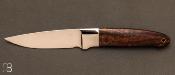 Couteau " Gentleman integral " fixe en bois de fer d'Arizona de Attila Kertsz - AFK Knives