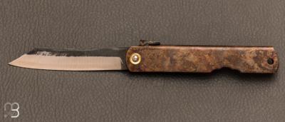Copper Hyourin Higonokami knife HRN01