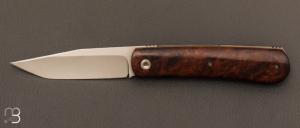 Couteau " Strapper " bois de fer et lame en RWL34 par Stphane Espi