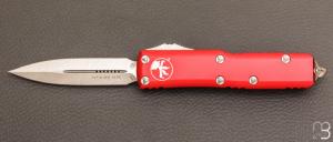 Couteau Automatique Microtech - UTX-85 D/E Red Stonewash Standard - 232-10RD