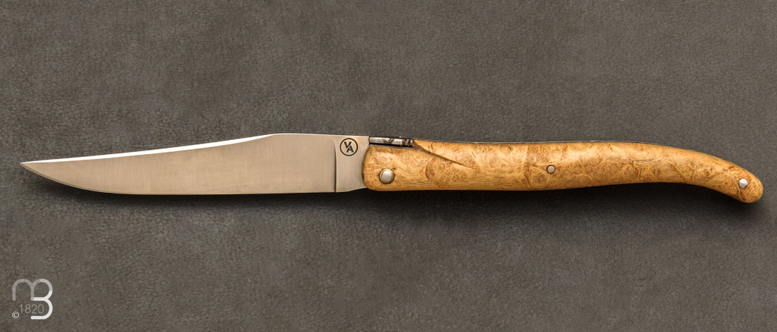 Couteau Laguiole loupe de buis par Vent d'Aubrac - Jean Michel Cayron