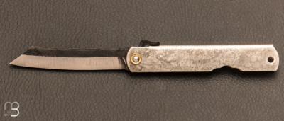 Silver Hyourin Higonokami knife HRN02
