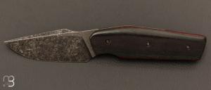 Couteau  "  Mastard " custom par Christophe Arbogast - Micarta et lame en 90MCV8