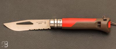 Couteau Opinel N8 Outdoor Terre/Rouge