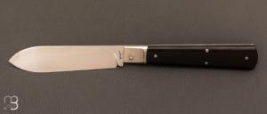 Couteau  "  Pradel " de collection par Benjamin Lohou - 14c28N et ébène 