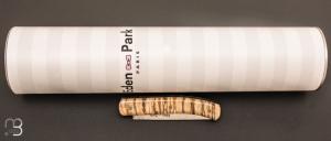 Couteau de poche Eden Park molaire de mammouth marron - Collaboration entre Eden Park et Ovalie