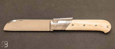 Couteau " Palanquille " ivoire de phacochre et RWL34 par Glenn Guillou