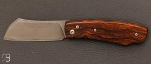 Couteau  " Pimontais " bois de fer et D2 de Benot Maguin