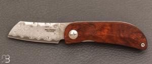 Couteau " dition limite MC214D " de MCusta et Maxknives - Damas et bois de fer