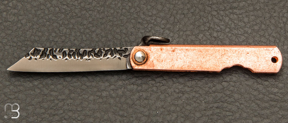 Mini couteau Higonokami Irogane - Manche bronze cuivr