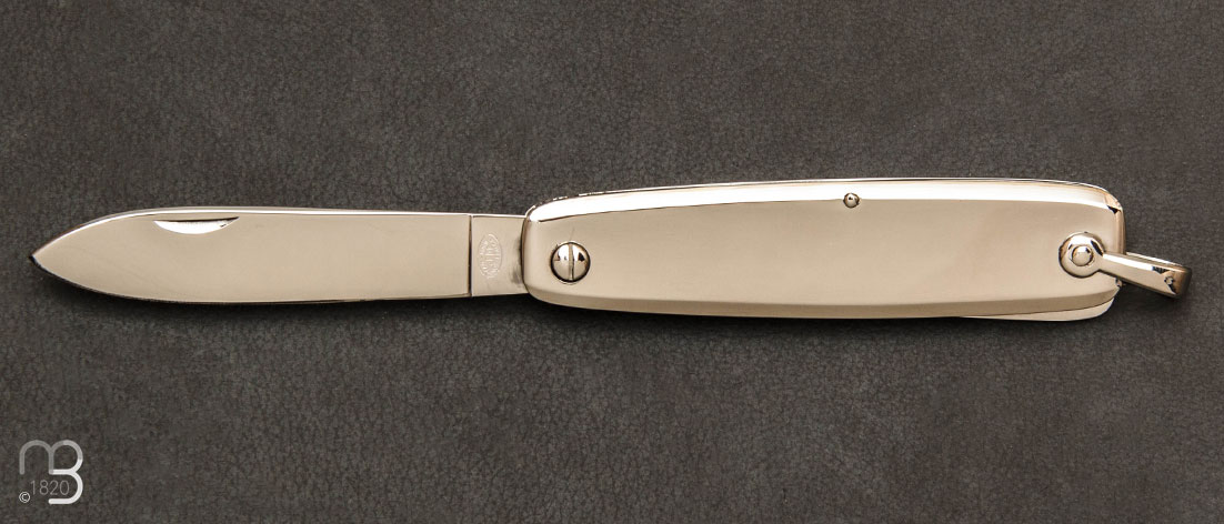 Couteau de poche Canif 2 pices 10CM tout inox par J. Mongin