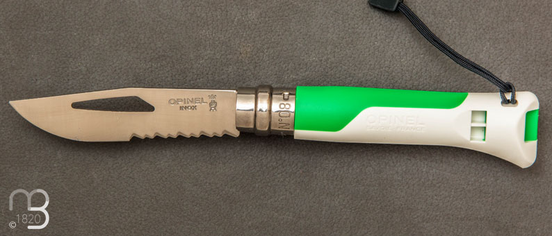 Couteau Opinel N8 Outdoor Fluo Vert
