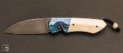 Couteau " Balrog S " Zircuti et ivoire de phacochre par Florian Keller