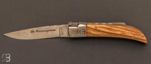 Couteau " Le Camarguais n10  " Trident forg et olivier 