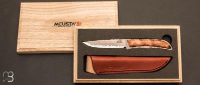 Couteau droit Mcusta MC006DP numéro 03/50 -  Lame damas Mokumé VG10 San Mai - Limited Edition 50 exemplaires