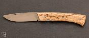 Birch Rhodanien folding knife by Pascal Renoux
