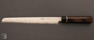 Couteau japonais de cuisine Suncraft srie Senzo Damas - Pain 23 cm