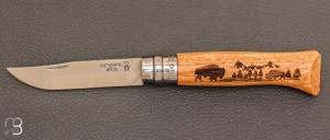 Couteau Opinel N  08 ANIMALIA AMERICA - Bison