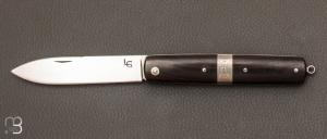  Couteau  "  Canif  " bne de macassar et lame en 14C28N par Laurent Gaillard
