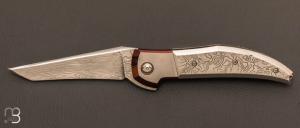  Lares  full Damasteel custom knife by Stephano Compostella