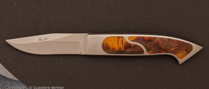 Couteau de poche Opus One en Mara Mamba par Charles Bennica