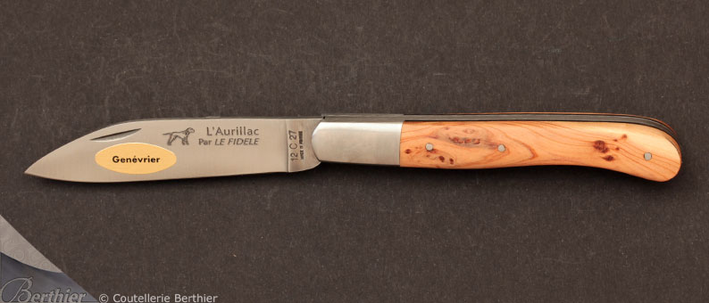 Couteau de poche Aurillac Genvrier par Le Fidle