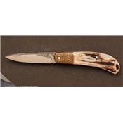 Couteau de poche en bois de cerf par Henry Frank