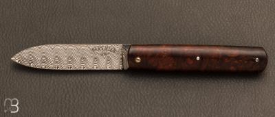 Couteau de poche "Canif" de collection bois de fer et damas