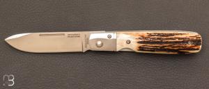 Stag antler "GP" folding knife by Fallkniven - FKGPS