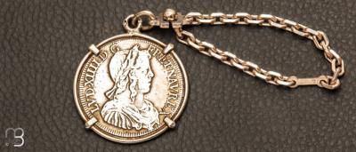 Porte-clefs Argent pice "Louis XIV enfant" par Eloi Pernet