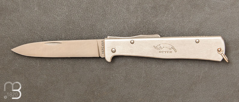 Couteau pliant MERCATOR inox avec Clip ref 10-836R par OTTER