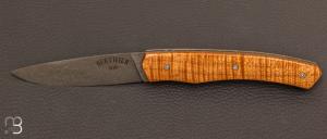 Couteau " 1820 " - 200 ans Maison Berthier - manche en rable ond et stabilis