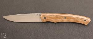 Couteau " 1820 "  pimontais par Julien Maria - XC75 et micarta 