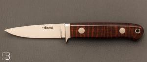 Couteau " Bill's Drop Point Hunter " custom par Steven R. Johnson - Snakewood
