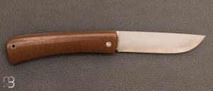  Couteau  "   Pilgrim " G10 et lame 14C28 par Laurent Gaillard